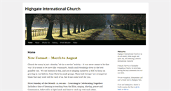 Desktop Screenshot of highgateinternationalchurch.org